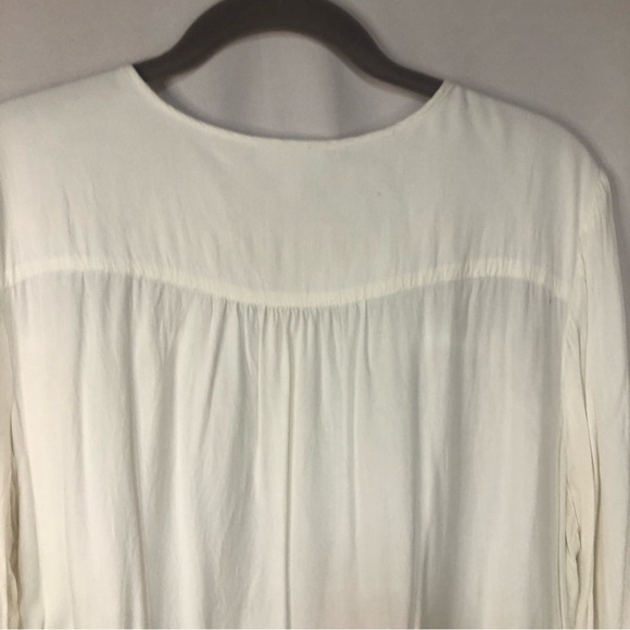 J. Jill Women’s Tunic Top Embroidered Peasant Cuffed Sleeve - Picture 3 of 10